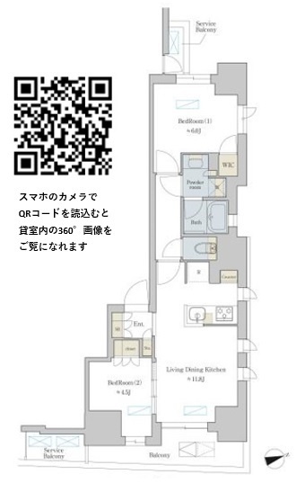 Ｂｒｉｌｌｉａ　ｉｓｔ　町屋の間取り