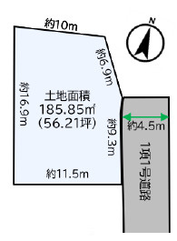 大磯町石神台3丁目　中古戸建の区画図
