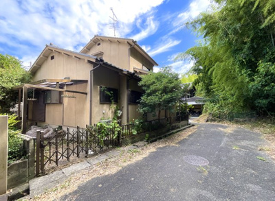 【前面道路含む現地写真】 | 京田辺市薪長尾谷　注文住宅　建築条件なし　土地