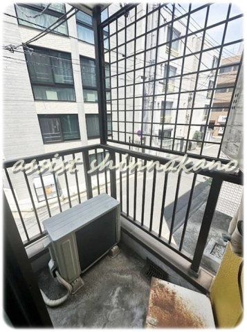 海老澤マンションのバルコニー