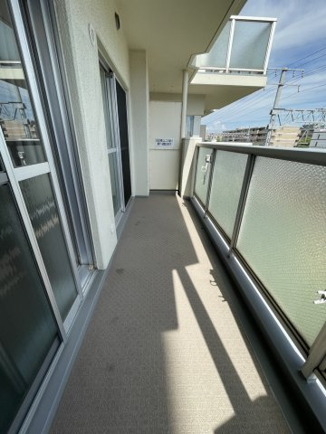 芦屋シティハイツのバルコニー