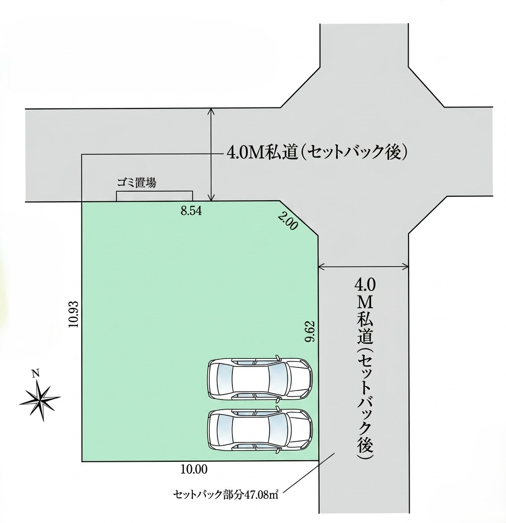所沢市下安松6期　新築戸建の区画図