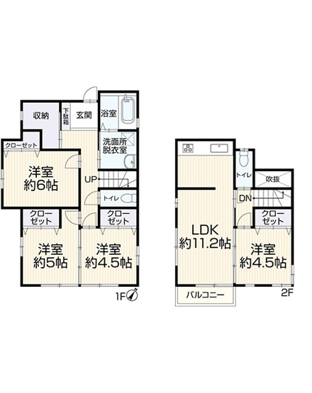 【間取り】 | 伊勢原市岡崎　中古住宅