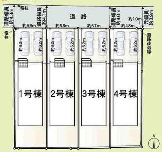 クレイドルガーデン　東海市加木屋町第37 の区画図|ゆとりある区画設計で、家族全員の暮らしにフィットします。暮らしやすさを重視した区画です。									
									