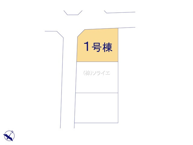 狭山市北入曽第４全3棟　新築戸建　リーブルガーデンの区画図