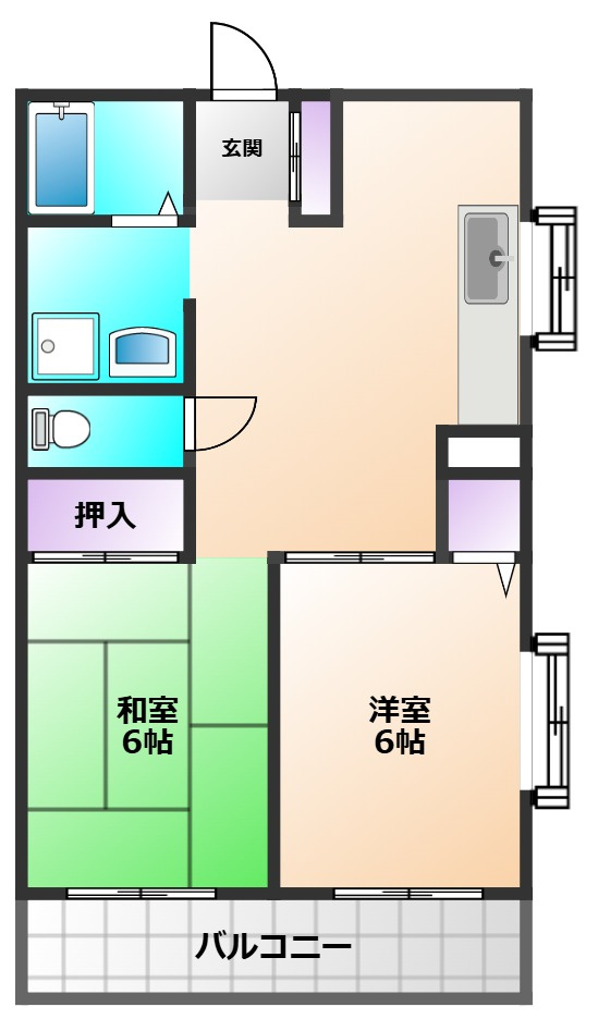 成安第２中央マンションの間取り