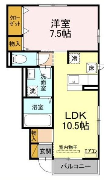 仲介手数料（賃料の1.10ヵ月）の50％OFF対象物件！の間取り