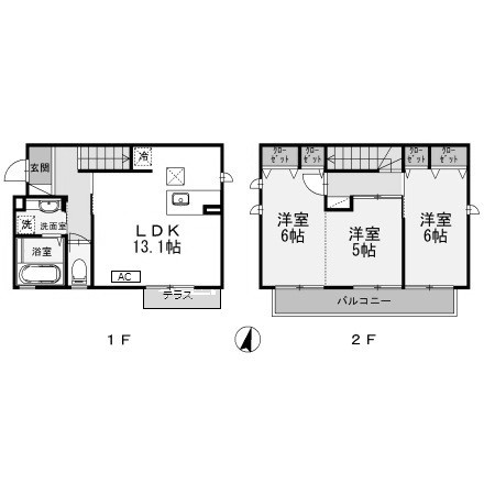 摂州打出住の間取り