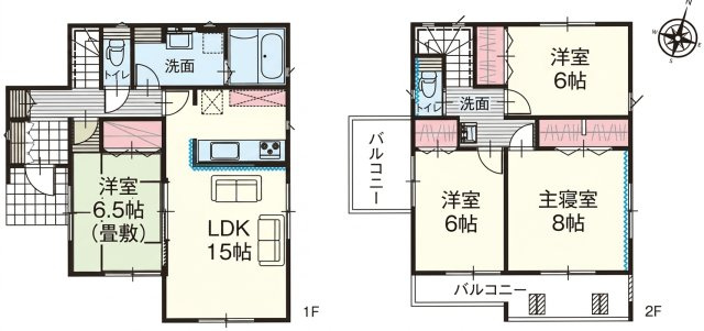 川越市寺尾　新築戸建て　いろどりアイタウンの間取り