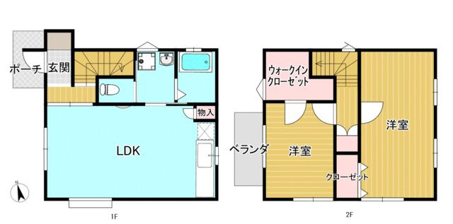 タウンハウス北園の間取り