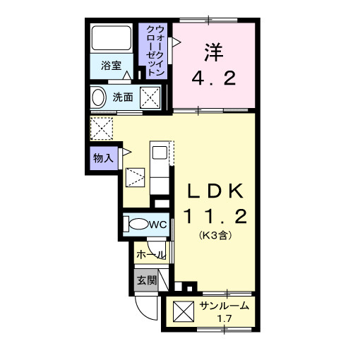 【間取り】 | ラミューズ佐久平