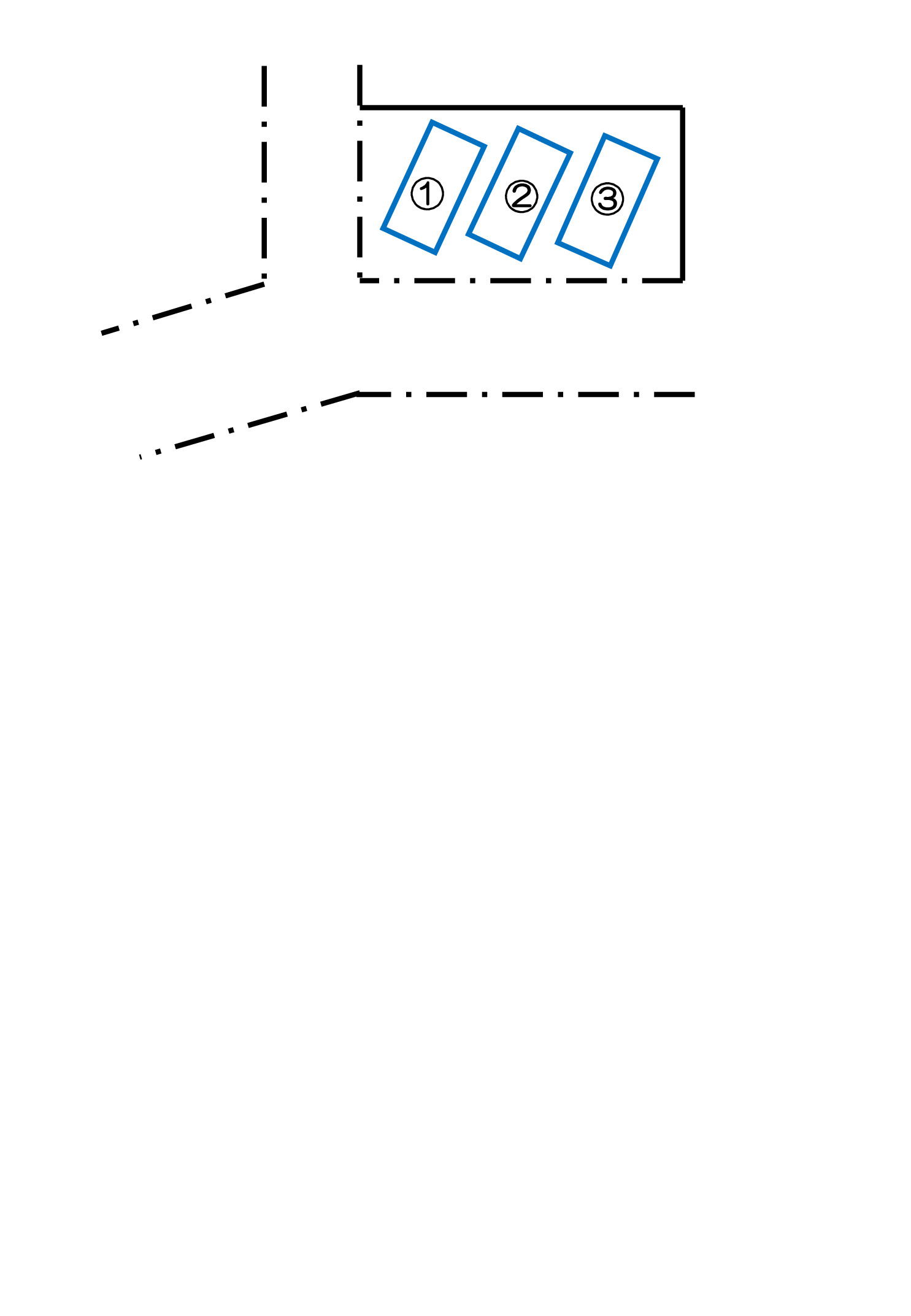 山本駐車場の区画図