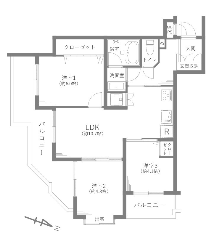 日神パレス高円寺の間取り