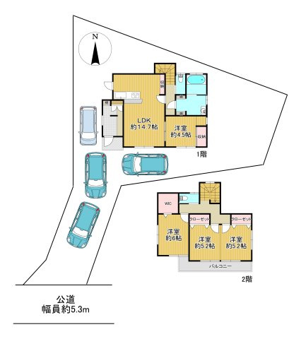 -三丁目不動産-　本庄市児玉町児玉　平成25年築の間取り