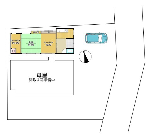-三丁目不動産-　秩父郡長瀞町本野上　昭和44年築の間取り