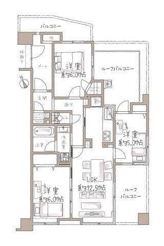 シーズガーデン石神井公園の間取り