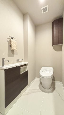 芝浦アイランド　ケープタワーのトイレ|ゆったりとした空間のトイレです