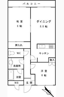 【間取り】 | ソレイル梶ヶ谷Ⅱ