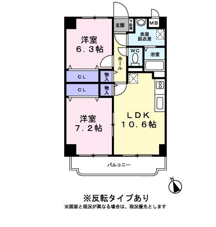 メゾン　ボヌールの間取り