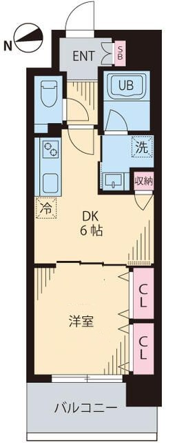 ルカナル門前仲町の間取り|間取りです。