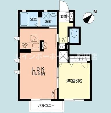シャルマン東林間※初期費用分割後払いサービス利用可能物件の間取り