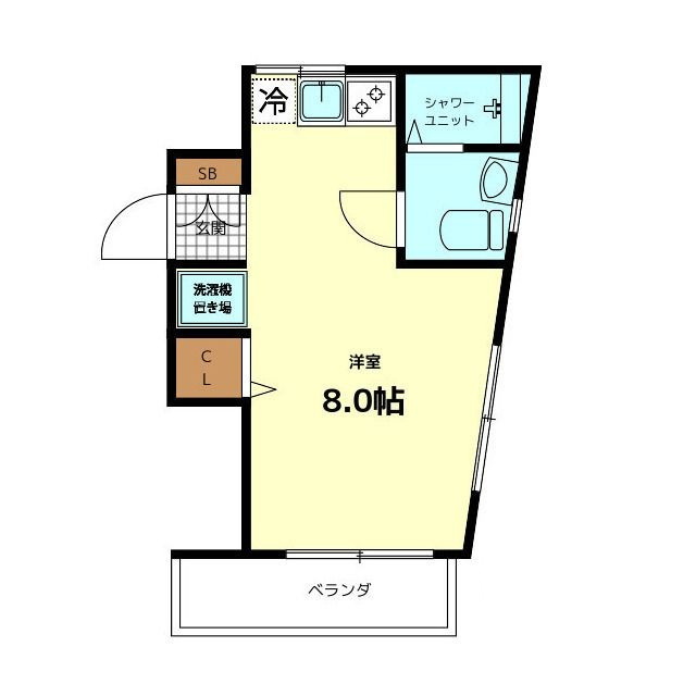 アクセス四葉の間取り|間取りです。