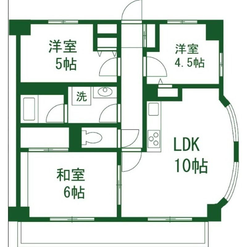 レピドール福田Ⅰの間取り