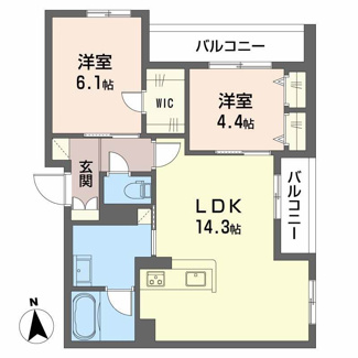 【間取り】 | シャーメゾンナウフィールド