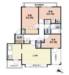 【間取り】 | モアステージ稲毛 | 3LDK