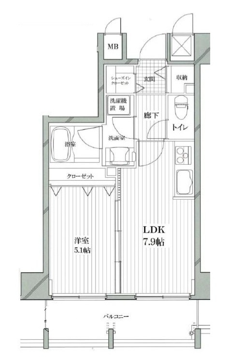 ジュイール桜イーストの間取り|間取りです。