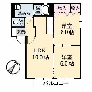 【間取り】 | フレベールメゾン　A棟