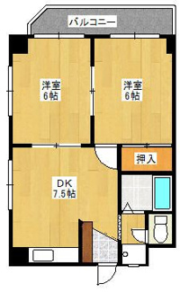 【間取り】 | あづまハイツ | 間取りです。