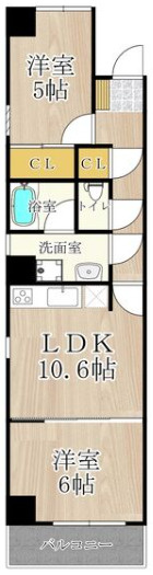 【間取り】 | ADW Residence 谷町四丁目(旧アプリコ)