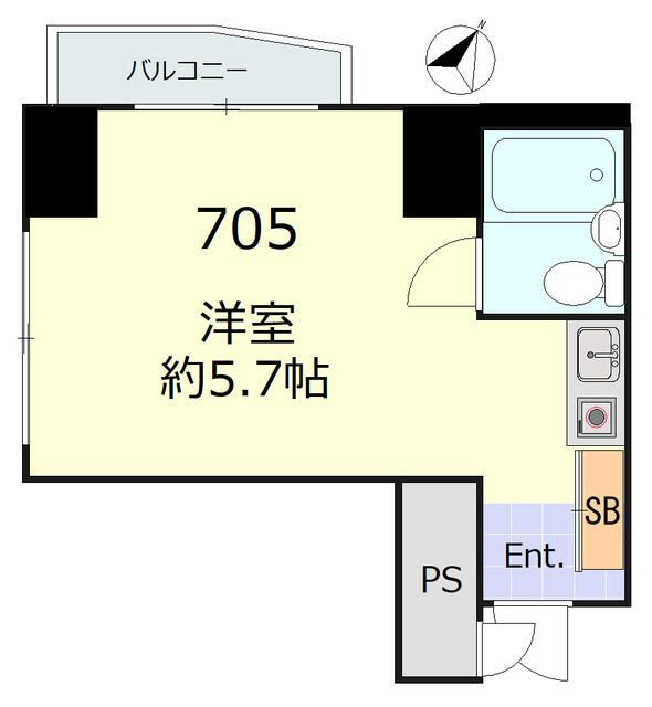 スカイコート後楽園Ⅱの間取り