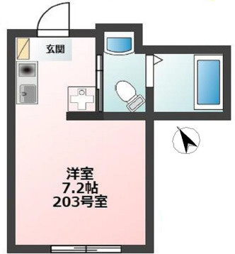 中野区沼袋１丁目のアパートの間取り