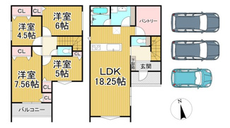 【間取り】 | 川西市向陽台3丁目11の36　新築一戸建て