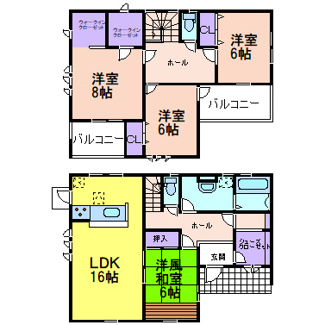 【間取り】 | Livele Garden.S　栃木都賀町平川第３ | 〇間取り〇
４LDK＋2WIC　