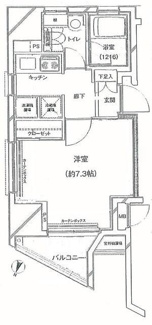 【間取り】 | ラステュディオ押上 | ２面採光で収納もたっぷりで使…