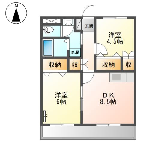 サンライズ２番館の間取り