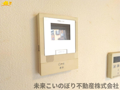 【防犯設備】 | 加須市久下５丁目中古戸建て | TVインターフォンは来訪者の確認にとても便利で安心です。
録画システム付きなので、留守時の確認も可能です。