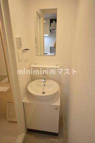 大阪市福島区福島４丁目の賃貸マンションの洗面所