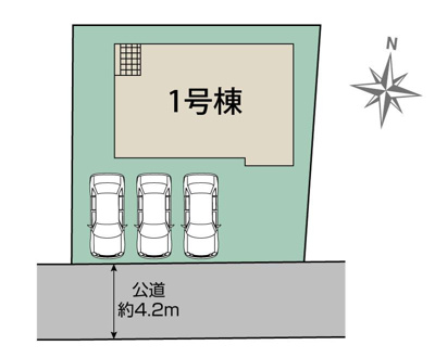 【区画図】 | 平塚市ふじみ野１丁目　限定１棟　新築住宅