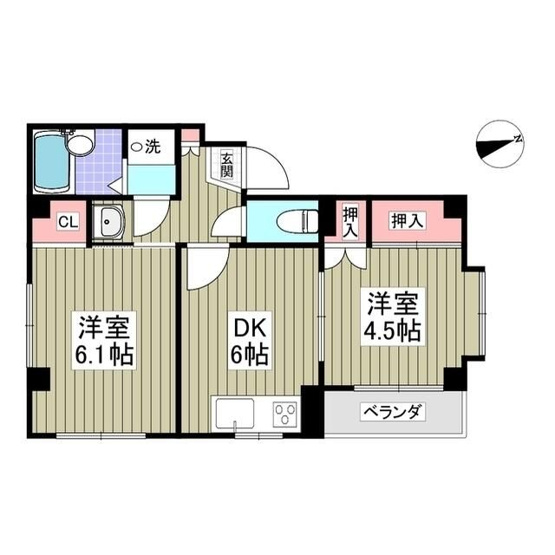 【間取り】 | ドエル渕野辺(ドエルフチノベ)