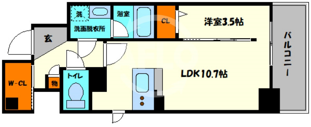 ソシオ心斎橋の間取り|ソシオ心斎橋　間取り