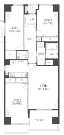 メゾンドール八尾本町の間取り