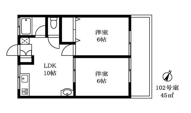 都立大ハイツの間取り