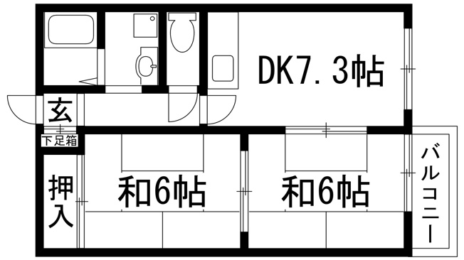 【間取り】 | メイプル倉橋