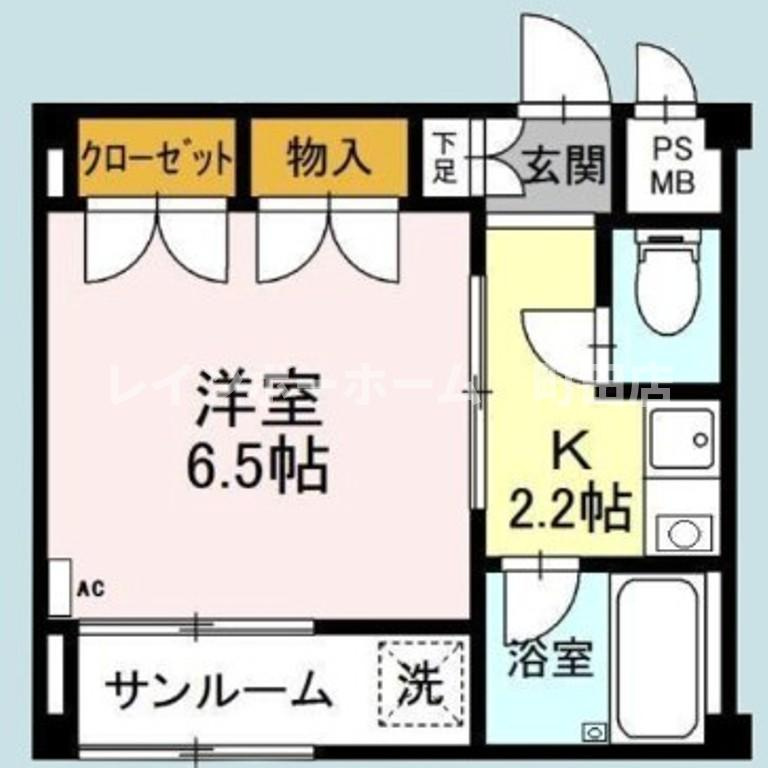 AWAビル※初期費用分割あと払いサービス利用可能物件の間取り
