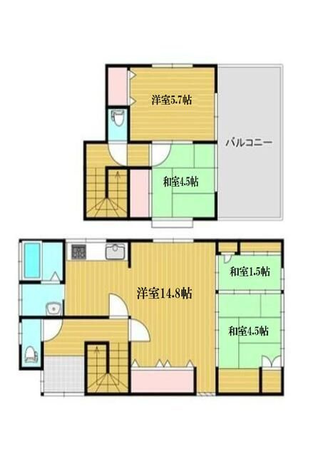 西子飼戸建の間取り