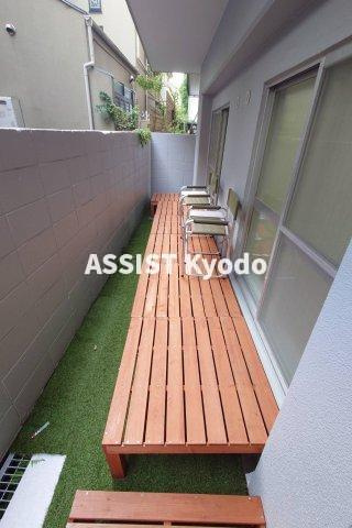 真和ハイツのバルコニー